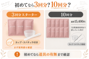初めてなら3回分？10回分？